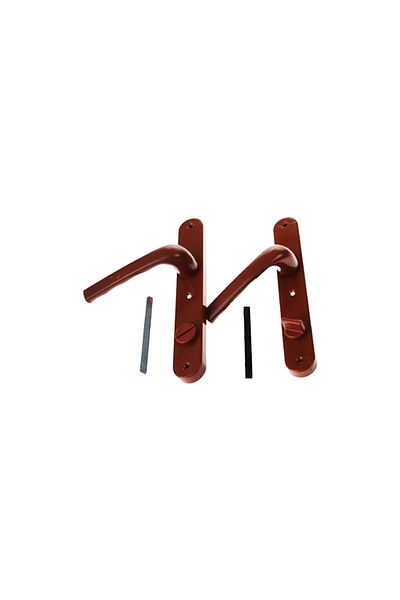 KAYAMU New Bathroom-Wc - Locked Brown Color Pvc Door Handle Desingstore 1099594