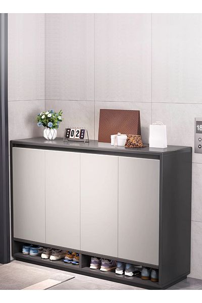 sharpdo Household Furniture Large Capacity Shoe Cabinet Storage Cabinet, Removable Shelves