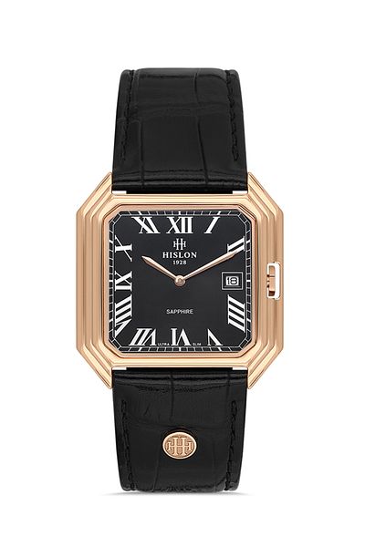 Hislon Cl170R-04Br Square Men's Wrist Watch