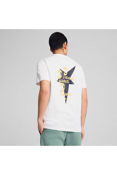 Puma Мъжка бяла тениска Wardrobe Ess Graphic