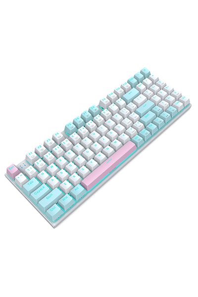 e-yooso Z-19 94key Blue Background Light Mechanical Gaming Keyboard Blue White Red Switches