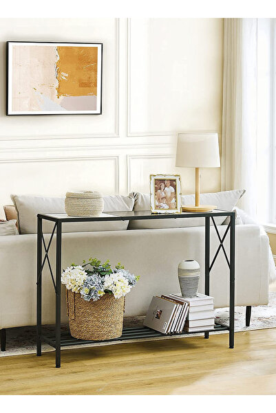 sharpdo Storage Furniture 2-Layer Storage Console Table, Suitable For Living Room/Corridor/Sofa/Side Table