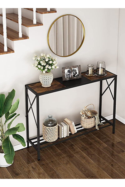 sharpdo Storage Furniture 2-Layer Storage Console Table, Suitable For Living Room/Corridor/Sofa/Side Table