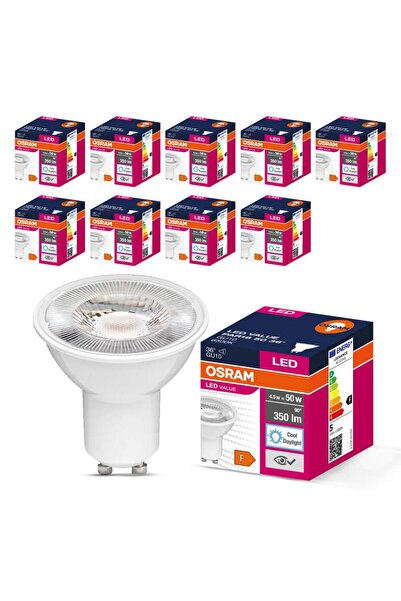 Osram Led Value Par16 4.5w Gu10 6500k Soğuk Beyaz Ampul 10 Adet