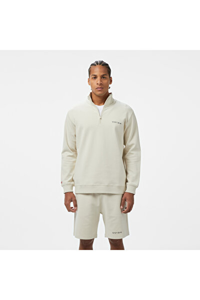 United 4 UNITED4 Comfort Erkek Krem Sweatshirt