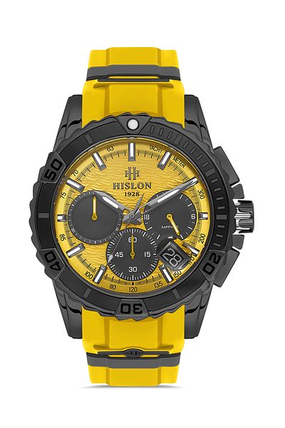 Hislon Ms143N-13Yn Yellow Men's Wrist Watch