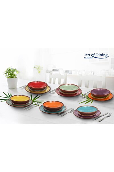 Art of Dinning by Heinner 18-PIECE CERAMIC TABLE SERVICE, SIERRA