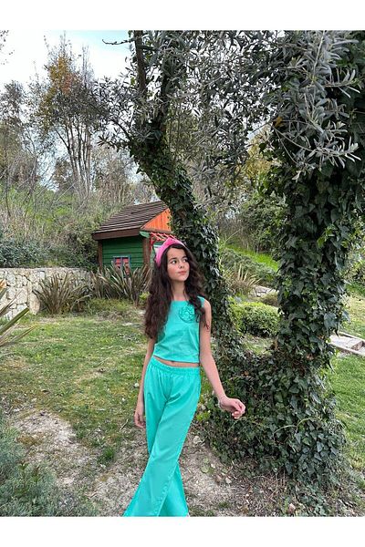 Hilal Akıncı Kids Set de lenjerie pentru fete cu trandafiri