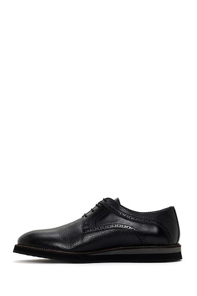 Derimod Men's Black Lace-Up Leather Casual Shoes 25Sfd7045Ft