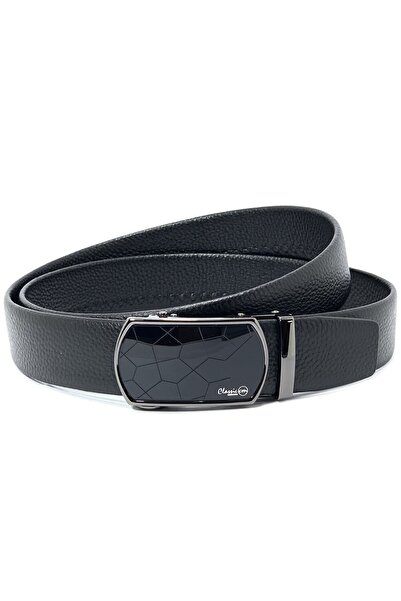 Classic Milano Genuine Leather Belt for men with Automatic Buckle, Men's Belt...