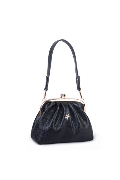 Nas Bag Klipsli, Burslu, Yumuşak Dokulu, Kadın Çanta (En:22 x Boy:14)