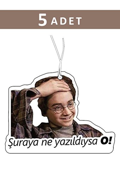 bikoku 5 Adet Harry Potter Komik Tasarımlı Araba Kokusu, Oto Araç Kokusu