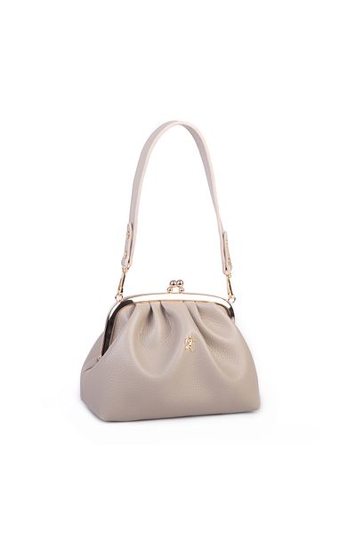 Nas Bag Geantă pentru femei cu clips, bursă, textura moale (lățime: 22 x înălțime: 14)