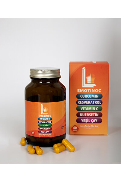 Emotinoc Curcumin, Resveratrol, Quercetin, C Vitamini, Yeşil Çay