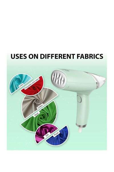 Yelajoy Foldable Portable Steam Iron,100ml Water Tank,30S Fast Heating,1000W,Suitable for All Fabrics,Green