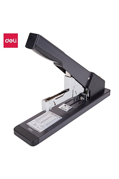 Deli دباسة E0396 شديدة التحمل - 210 ورقة، متينة للاستخدام الصناعي، لون أسود