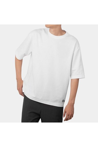 BlackBörk Oversize B-Shirt - Λευκό 6000-03 Πηγή: