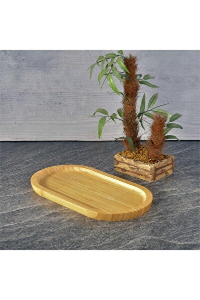 Tohana Bambu Oval İkili Yağlık Standı - Küçük
