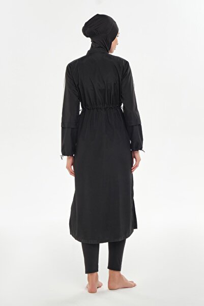 MARESİVA Maresiva Black Women's Cleo Long Sleeve Full Covered Hijab Swimsuit