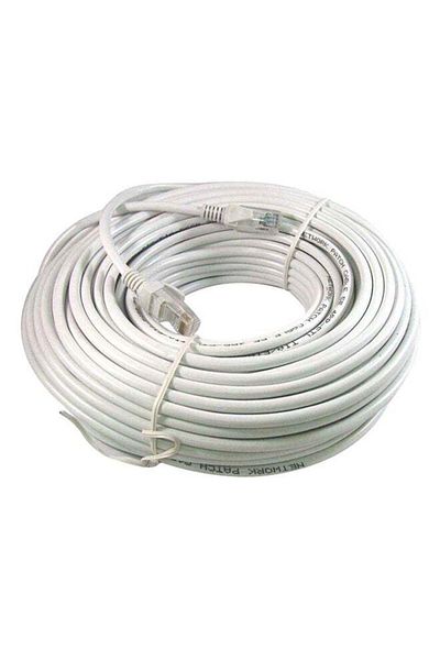 Generic كابل شبكة إيثرنت RJ45 Cat6 بطول 50 مترًا، رمادي