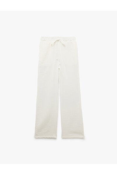 Koton Παντελόνι με κορδόνι στη μέση και τσέπη