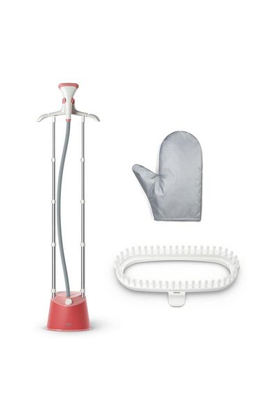 Philips Aparat de calcat vertical cu abur Philips STE1020/40, 1800 W, 36 g/min, Rezervor 1.8 l (Rosu)