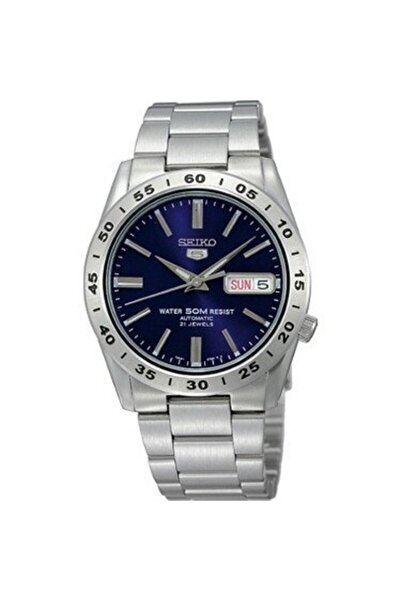 Seiko Men's Navy Blue Automatic Watch - Stainless Steel Band, Fashionable and Durable, Special Design Snkd99K1