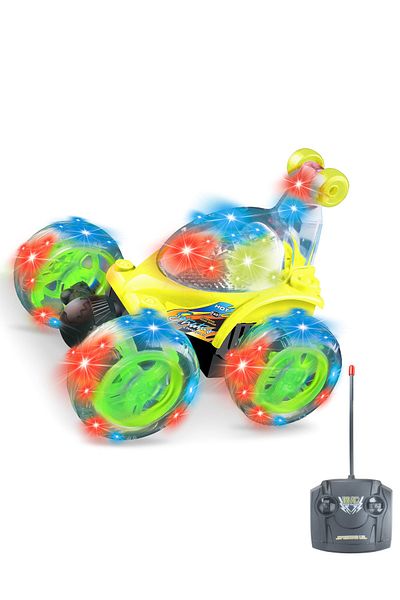 Tornado King Super Power 360° Flip Remote Control RC Adventure Car Rechargeable With Light And Sound