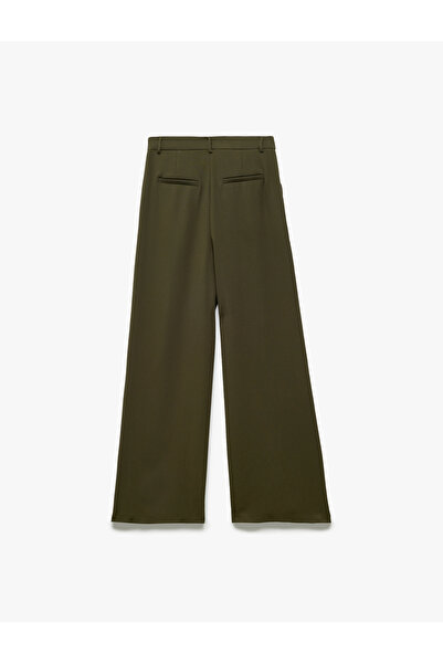 Koton Pile Detaylı Cepli Yüksek Bel Palazzo Pantolon