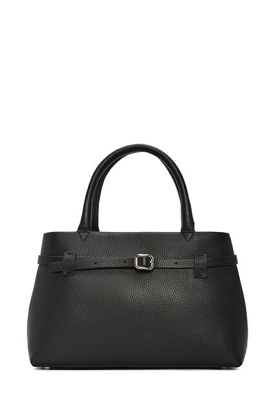 Derimod Women's Black Leather Classic Shoulder Bag 24Wbd2304Ft