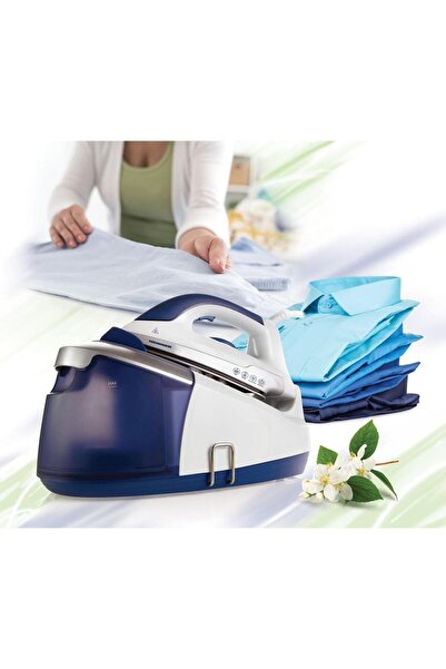 Heinner Heinner HIS-D2403BL Ironing Station, Ceramic Soleplate, 3.5 bar, 1.2L, 2400W (White/Blue)