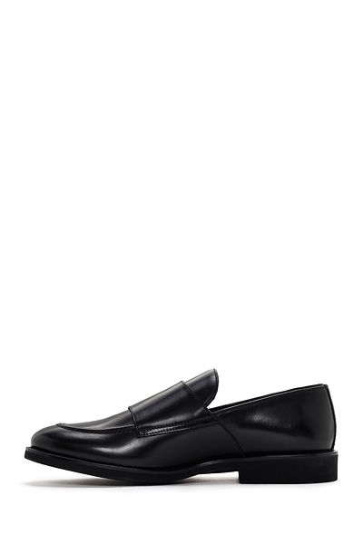 Derimod Men's Black Leather Loafers 25Sfd 740118