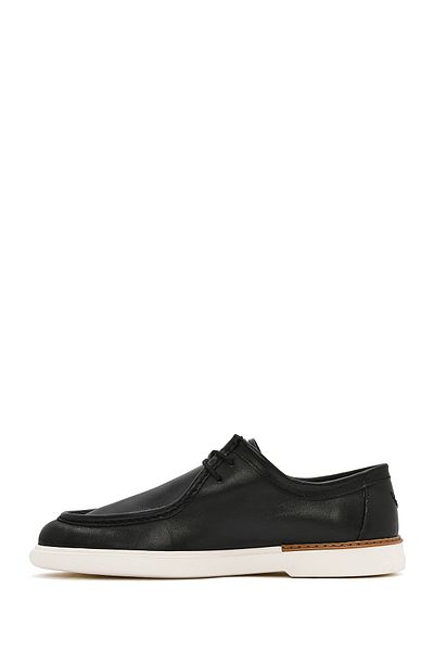 Derimod Men's Black Leather Casual Shoes 25Sfd 750518