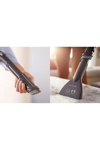 Philips Aspirator cu sac Philips seria 5000 XD5122/10, 900 W, Filtru HEPA, Sac s-bag 4l, (Bej/Negru)