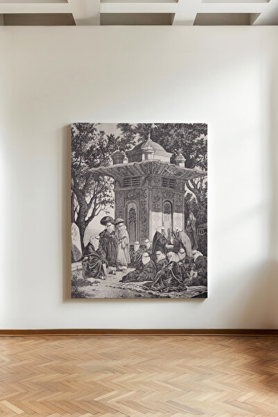 Kanvaspera Eski İstanbul Çeşme - Kanvas Tablo