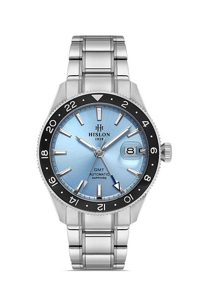 Hislon Sd153T-10Ss Gmt Automatic Men's Wrist Watch