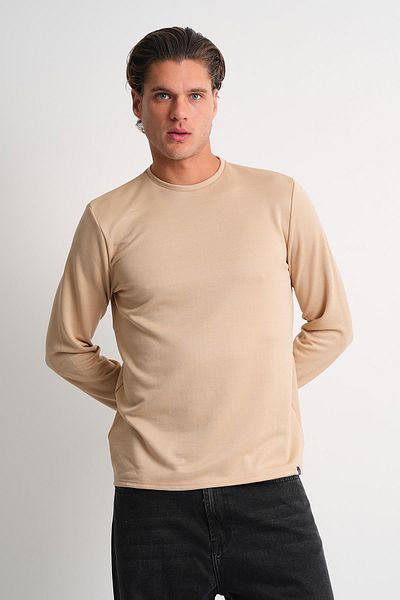 ALEXANDERGARDI Long Sleeve Crew Neck Basic Sweatshirt