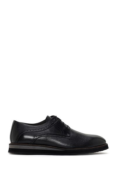 Derimod Men's Black Lace-Up Leather Casual Shoes 25Sfd7045Ft