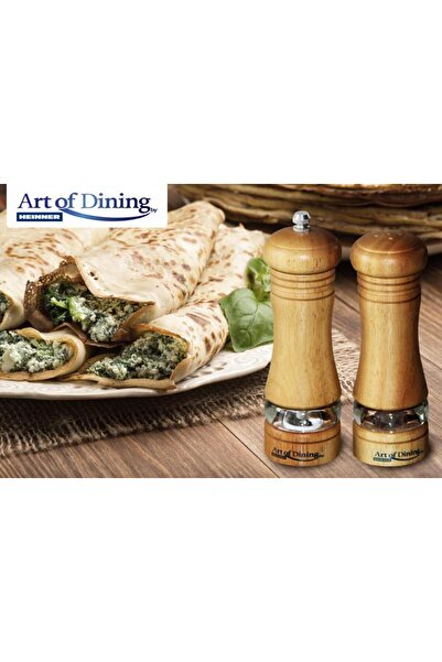 Art of Dinning by Heinner PEPPER GRINDER + SALT SHELL SET 15 CM
