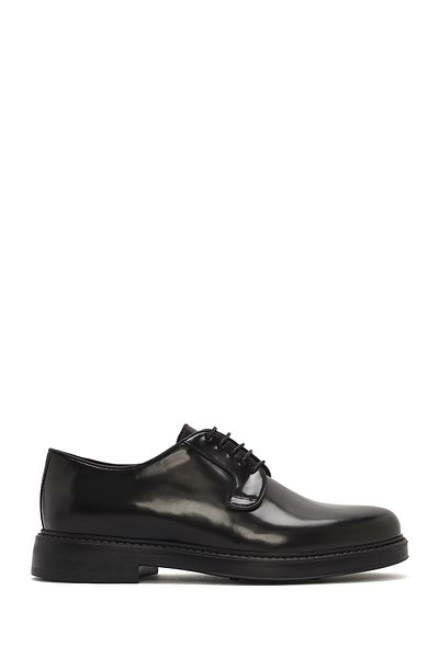 Derimod Men's Black Lace-Up Leather Casual Shoes 25Sfd 722122