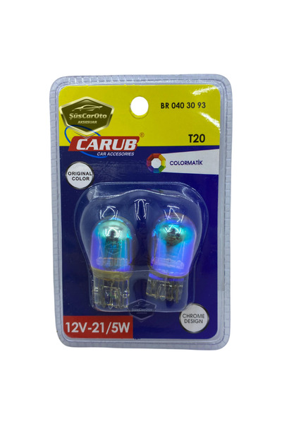 caralp Carub Diadem Ampul Krom Amber Park Sinyal Ampulü Gündüz Farı T20 WY21/...