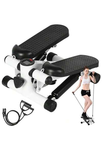 Arabest جهاز تمارين صغير، جهاز تمارين لياقة بدنية بشاشة عرض إلكترونية مع أحزم...