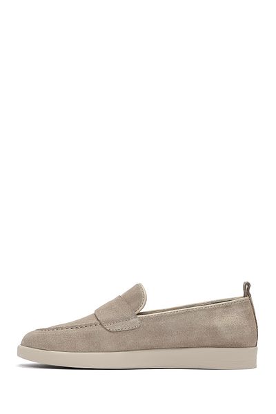 Derimod Mocasini de dama din piele intoarsa bej 25SFD 510010