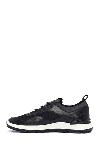 Derimod Men's Black Lace-Up Leather Casual Sneaker 25Sfd 611514