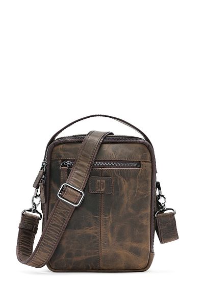 Derimod Men's Mink Leather Messenger Bag 24Wbd3607Cr