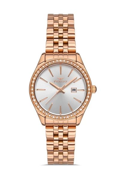 FERRO Rose Steel Cord Women Wrist Watch Fl21257A-C