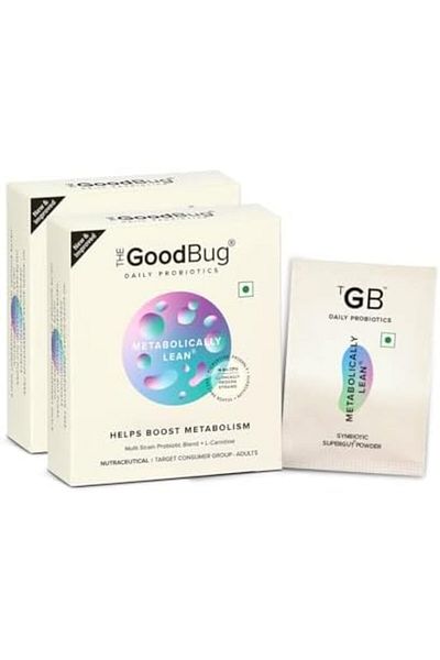 The GoodBug The Good Bug Metabolically Lean SuperGut Powder | Probiotics + L-Carnitine | Regulates Metabolism &