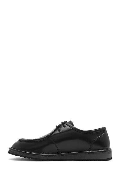 Derimod Men's Black Lace-Up Leather Casual Shoes 25Sfd 654418