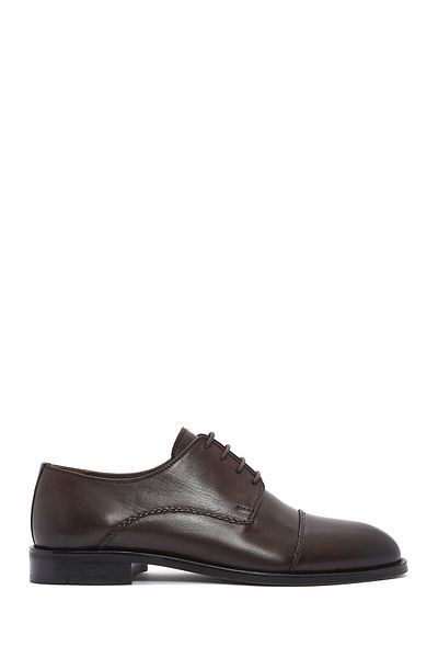 Derimod Men's Brown Laced Leather Classic Shoes 25Sfd 602318