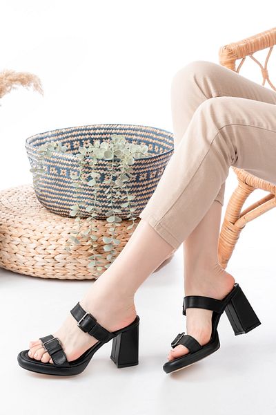 Egepass Modern Cool Heeled Sandals Slippers Cok Comfortable and Elegant for Women's Spirit